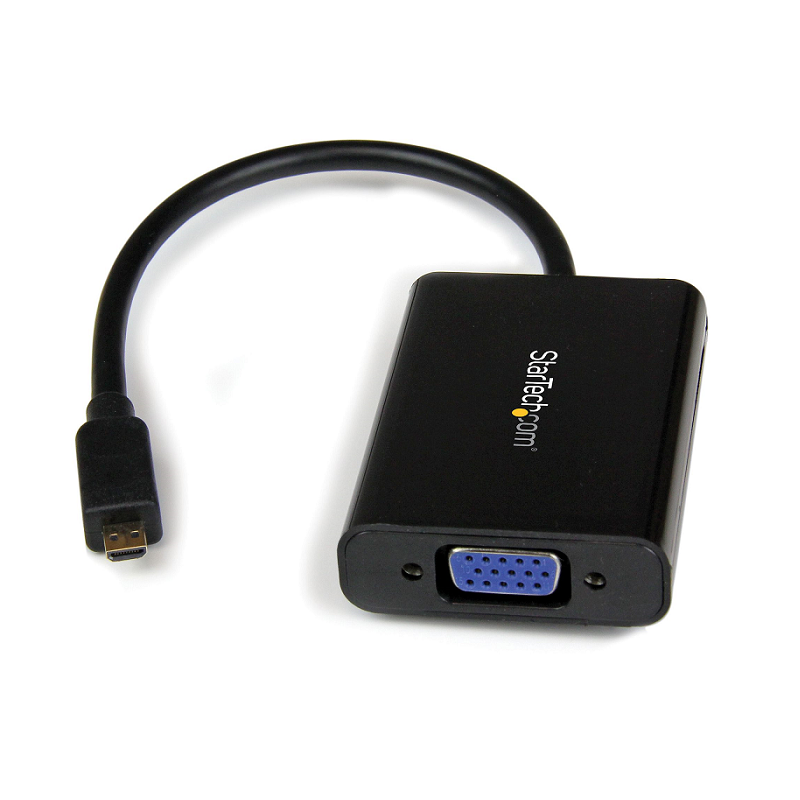 StarTech MCHD2VGAA2 Micro HDMI to VGA Adapter Converter with Audio 